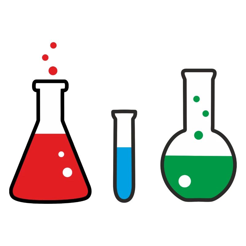 Laboratory flasks, science, chemistry