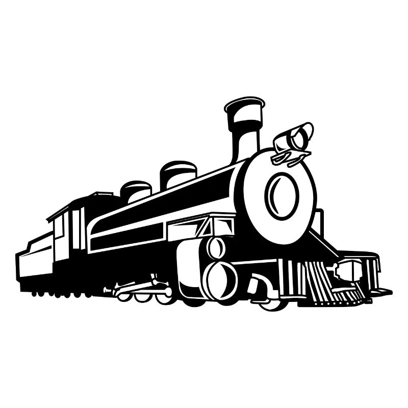 Retro Train Sketch