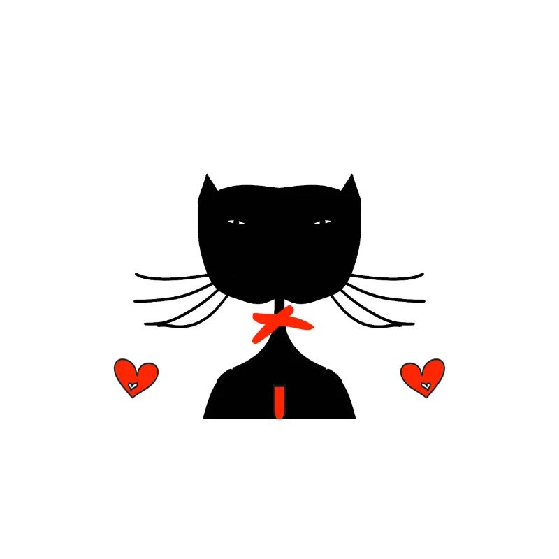 schwarze katze
