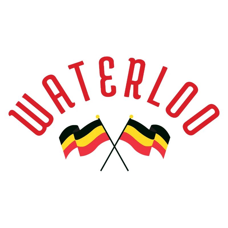 Waterloo Belgiska Flaggor