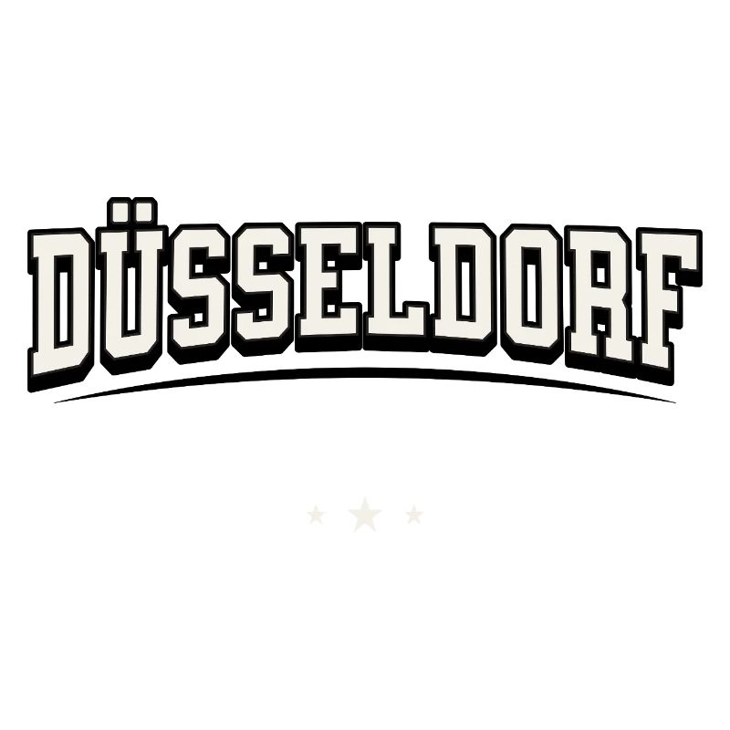 Düsseldorf Germany Blockschrift-Logo