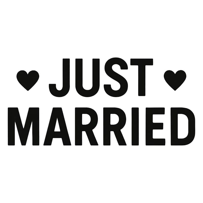 Just Married - Jeunes Mariés - Mariage - EVJF EVG