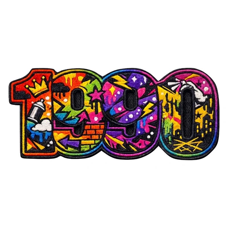 1990 Graffiti Coloré Urbain
