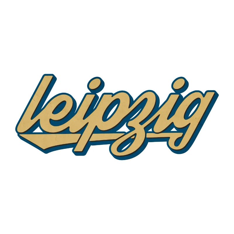 Leipzig Retro Script – Logo de la ville vintage