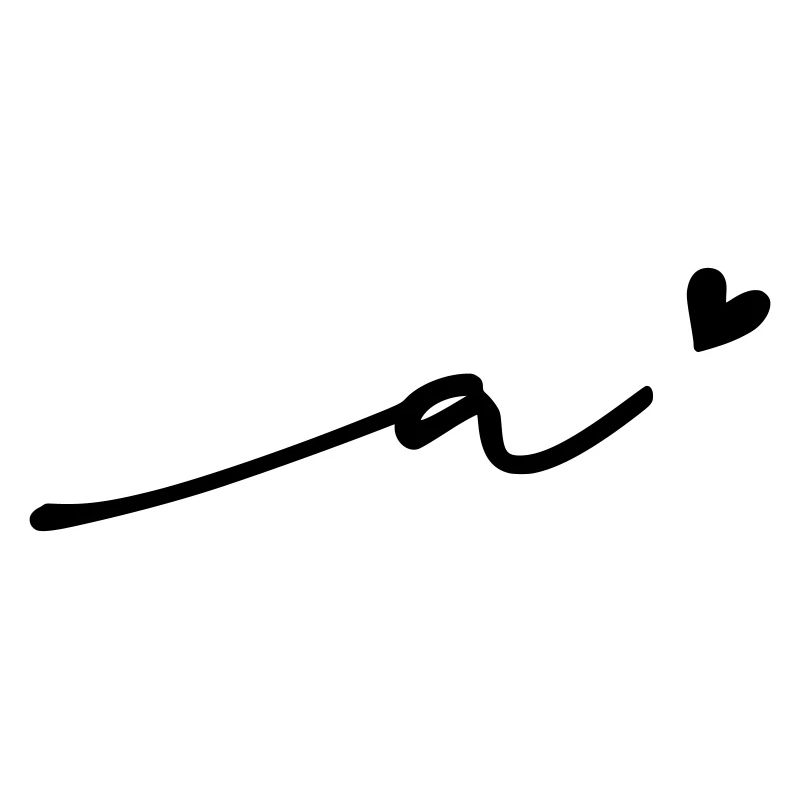 Lettre a) Cursive