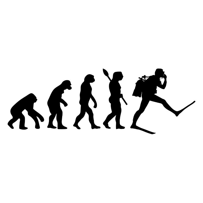 Scuba Diver Funny Human Evolution