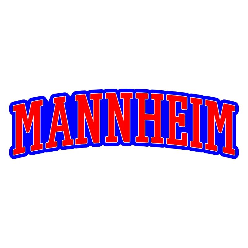 Marque de mots Mannheim Rouge Bleu