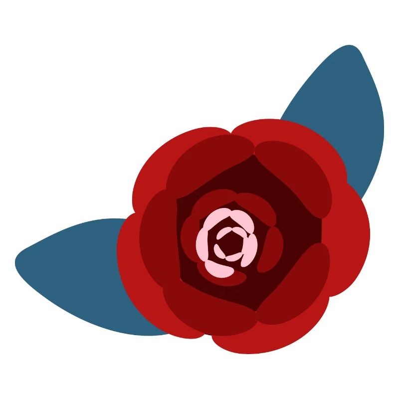 Rote Kamelienblüte