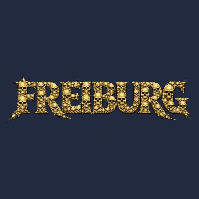 Freiburg Gold Skull Logo
