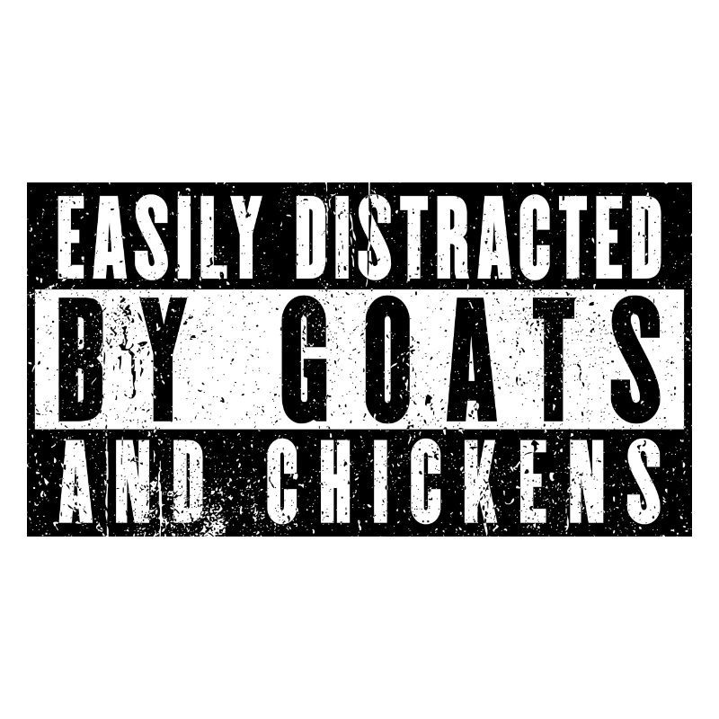 Distraction by goats and chickens