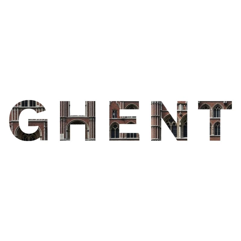 GAND – Typographie en brique gothique