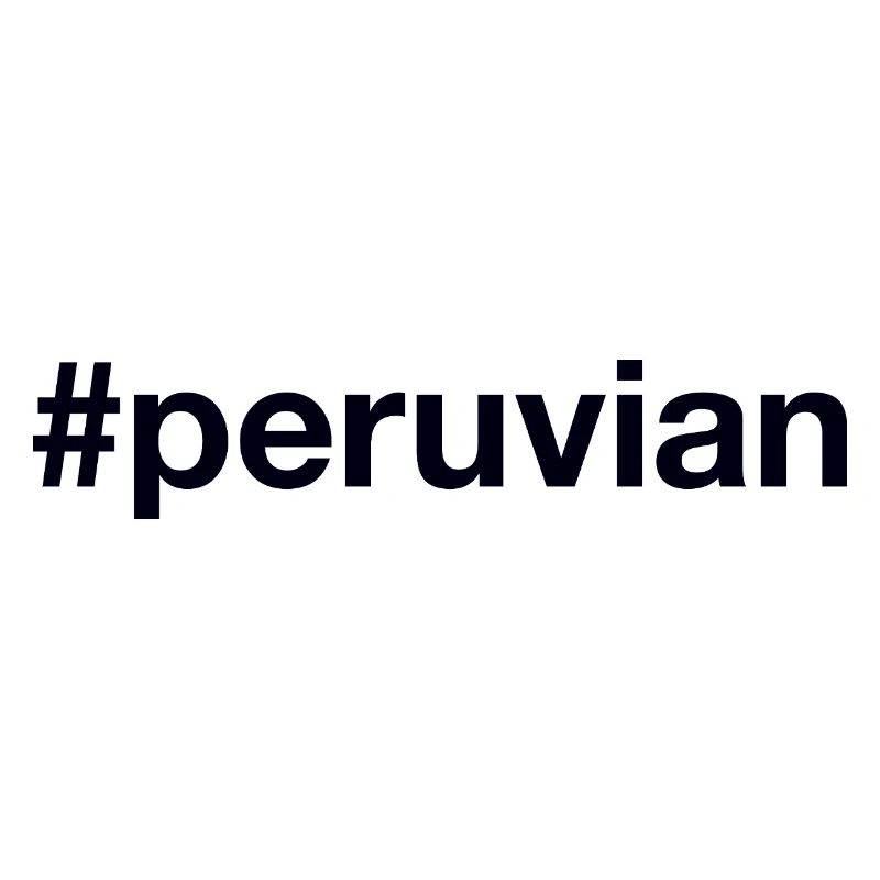 Peruvian Hashtag Peru