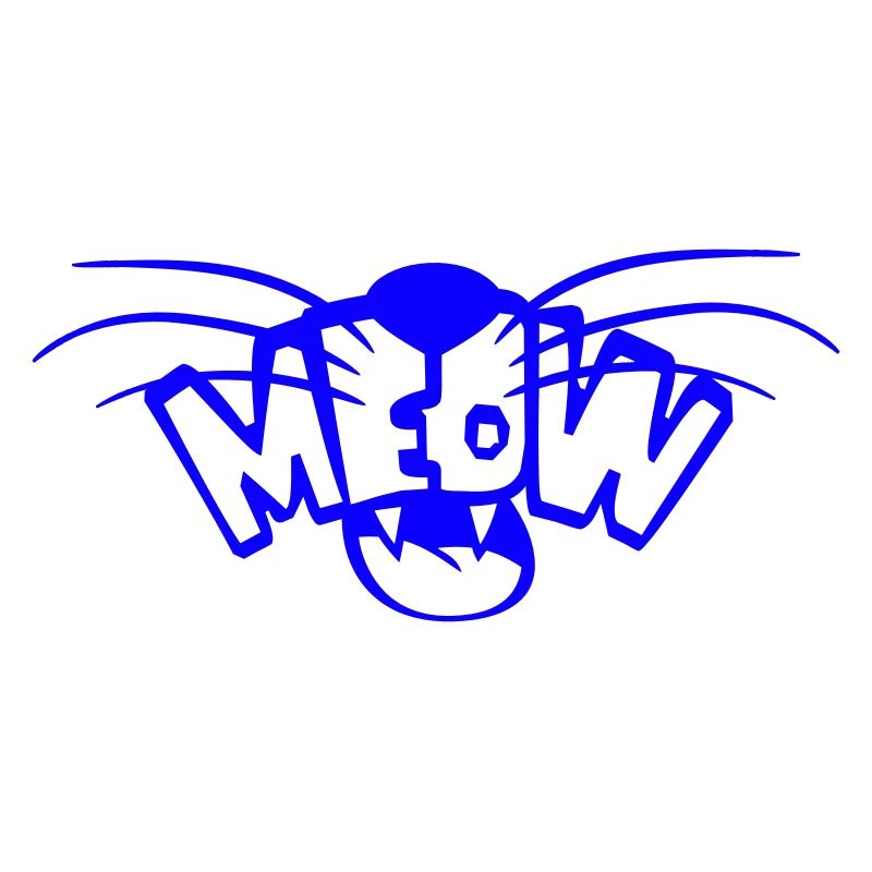 Meow Katze Comic Miau Buchstaben Kitten Text Zitat