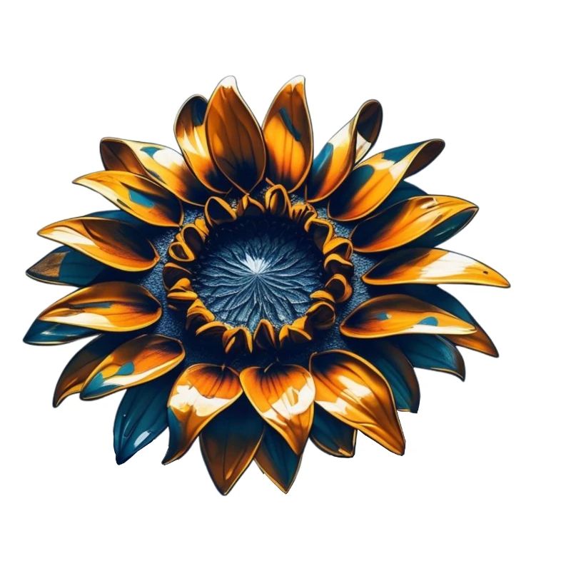 Sonnenblume mit Eisen