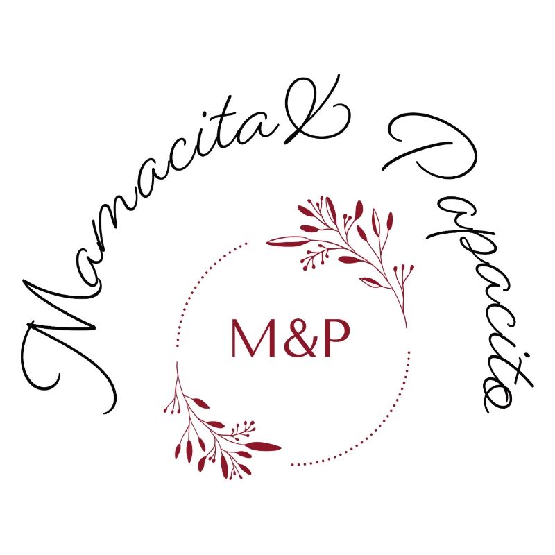 Cercle de monogrammes floraux M&P