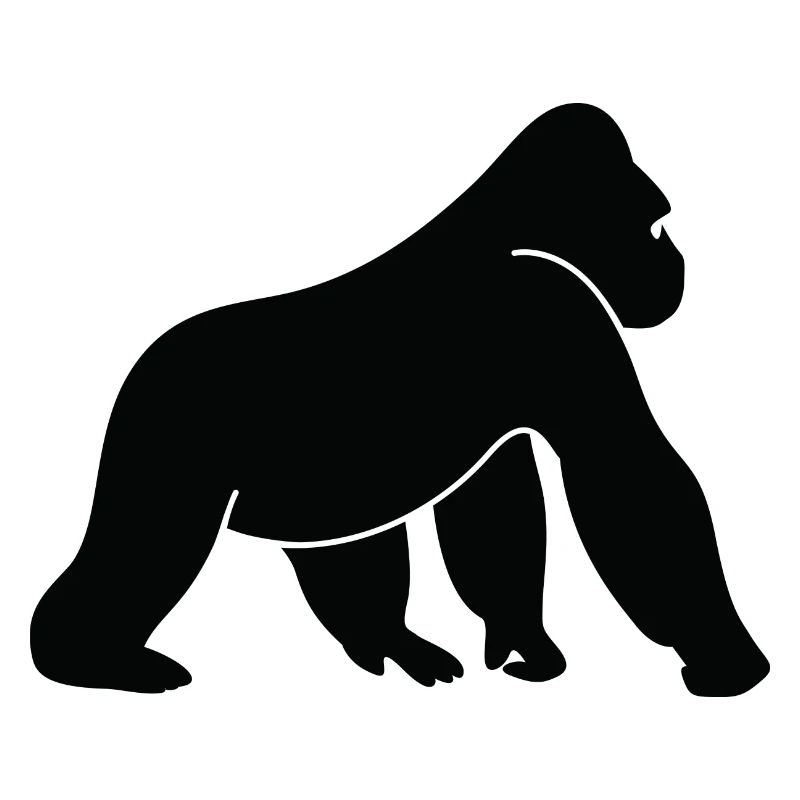 Ein wilder Gorilla