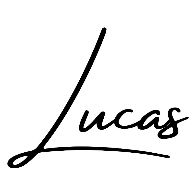Lucas Name Design - Personalized Typography
