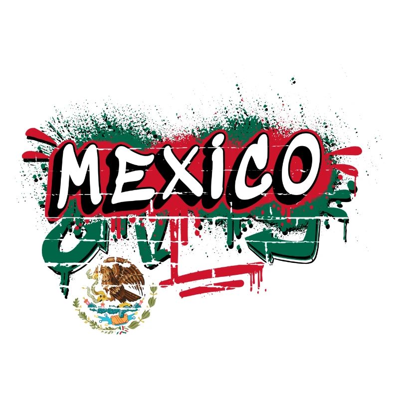 Design de graffitis sur le drapeau