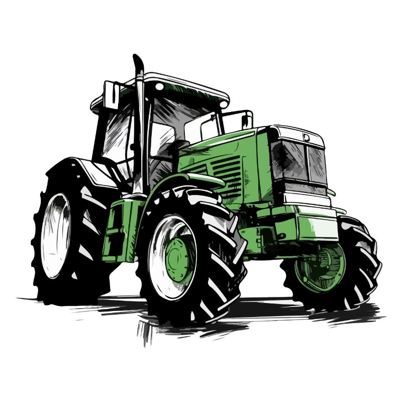 Grüner Traktor