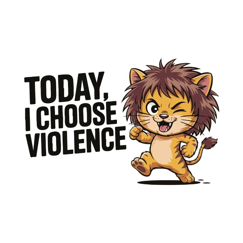 Kitten with wildness motto