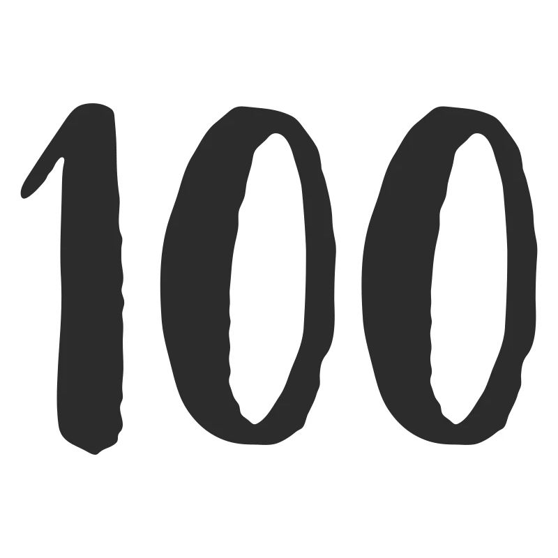 100 Handgezeichnet