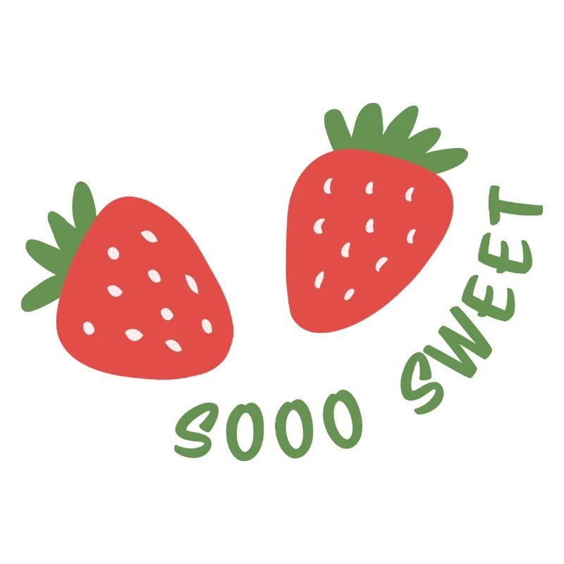Fraise tellement mignonne, design de fruit