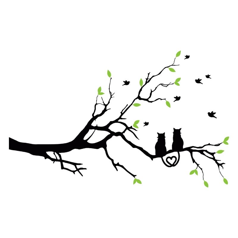 Rameau nocturne à feuilles vertes