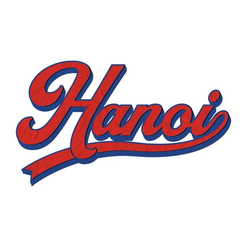 Hanoi Retro Lettering Design