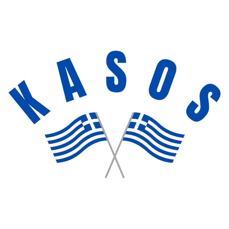 Drapeaux grecs de Kasos croisés