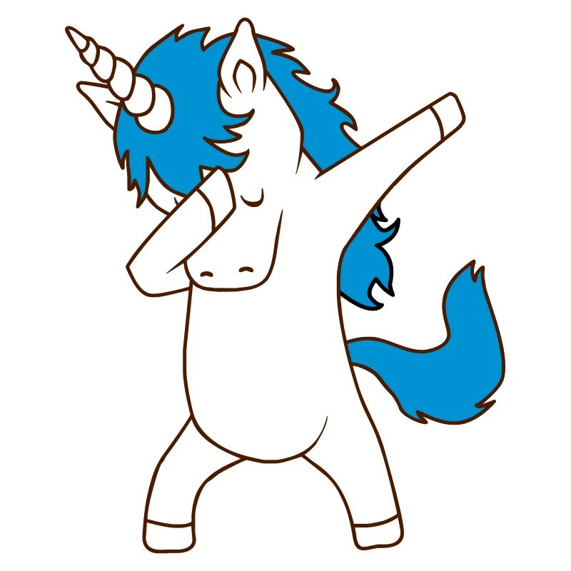 Dab Dancing Einhorn Dabbing Unicorn Tanz Kind