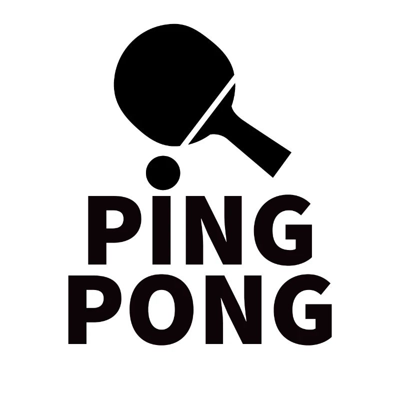 PING PONG Energetisches abstraktes Design