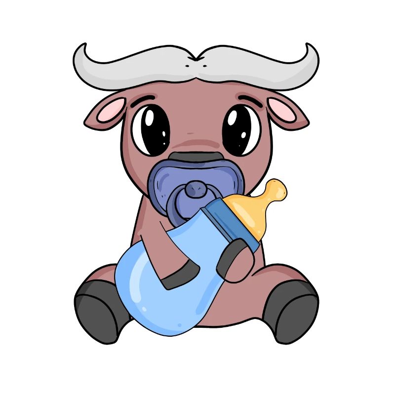 Bébé Jeune Buffle