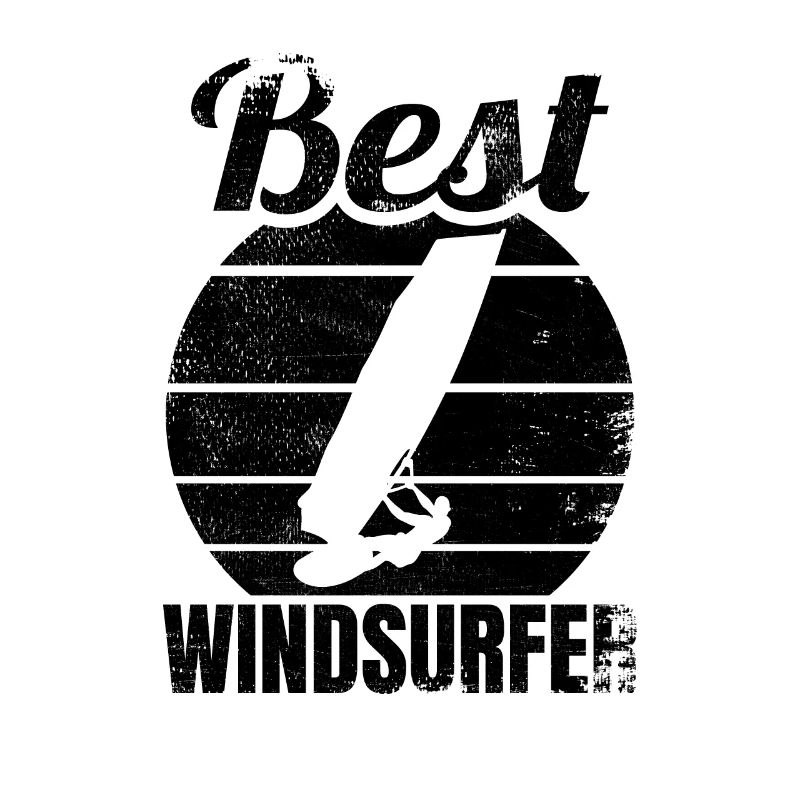 Lustiger Windsurfer