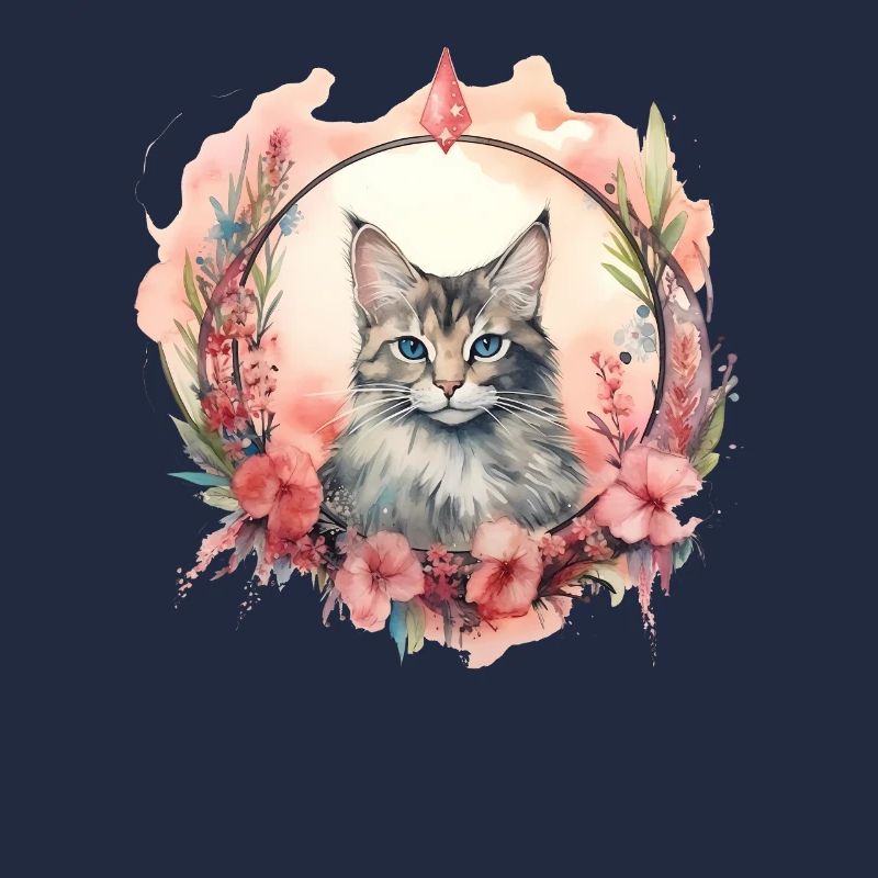 Manx Cat Boho Style, Chats d’amour