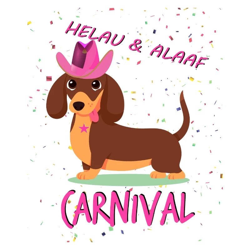 Teckel, Carnaval, Carnaval, Helau, Alaaf, Western