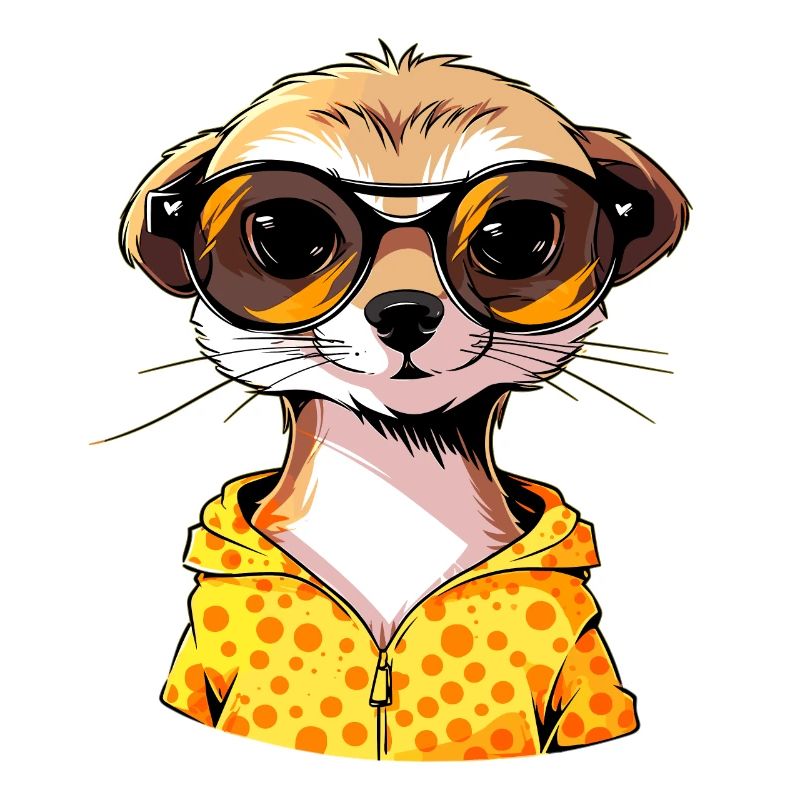 Erdmännchen Mit Sonnenbrille Meerkat