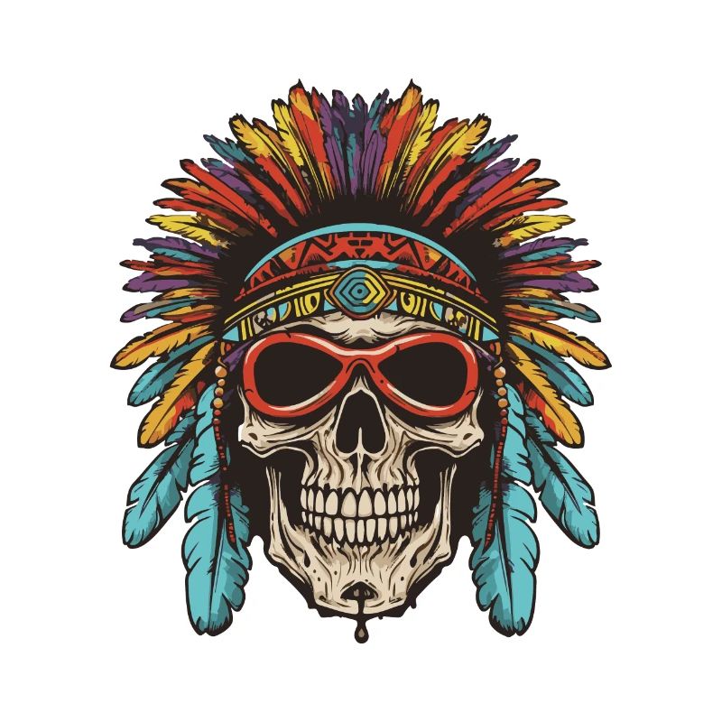 Apache Totenkopf Indianer