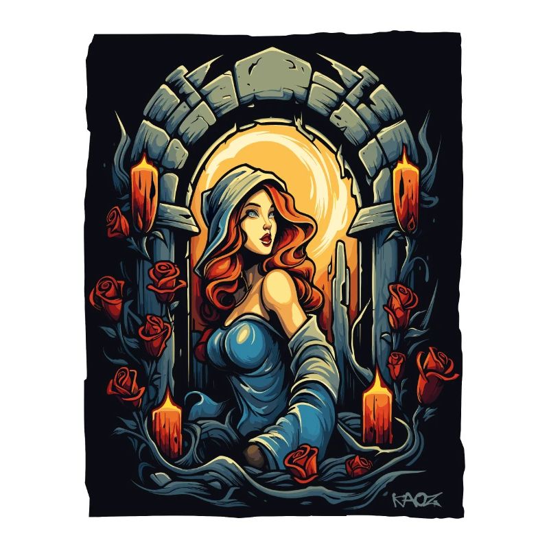 Une servante perdue dans le donjon des roses