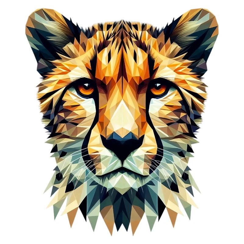 Guépard polygonal