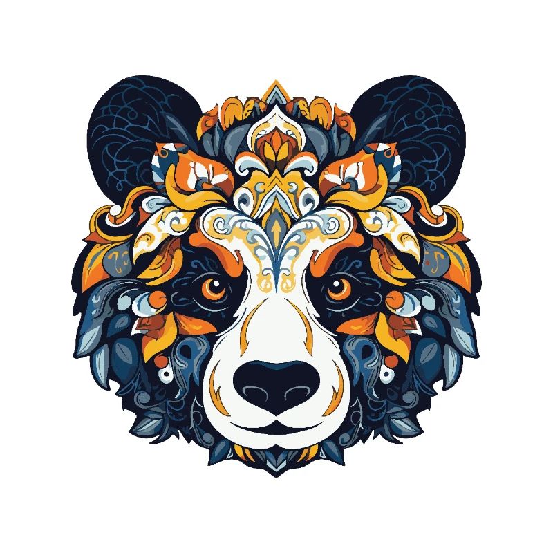 Panda Portrait Head