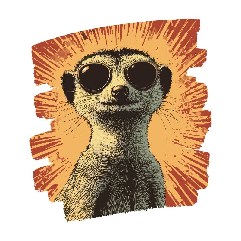 Erdmännchen Retro