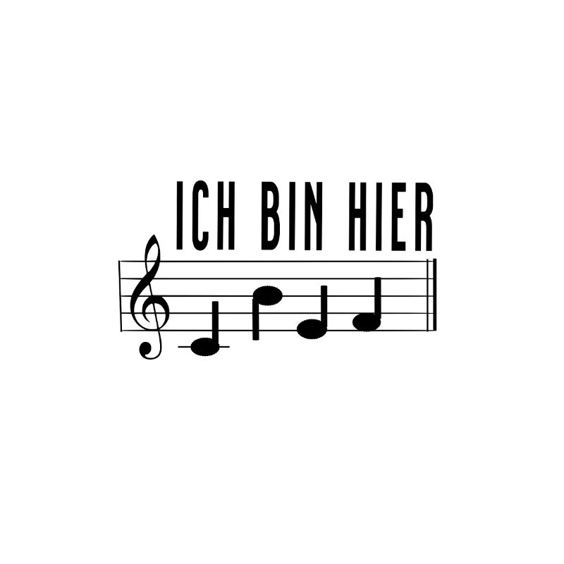 Ich bin hier Chef Notenschrift Chorleiter Dirigent