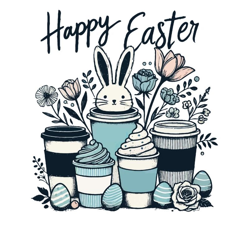 Easter Coffee Lovers Easter Bunny Coffee
