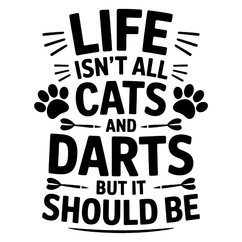 Fléchettes Dire Chats Fléchettes Drôles Fléchettes Cadeau