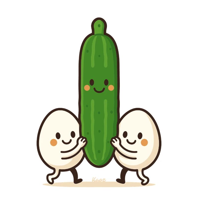 Zwei Eier & eine Gurke – Beste Freunde