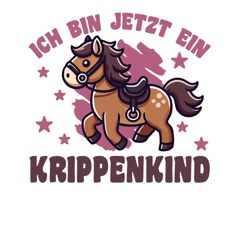 ich bin ein Krippenkind Kinderkrippe Pferd
