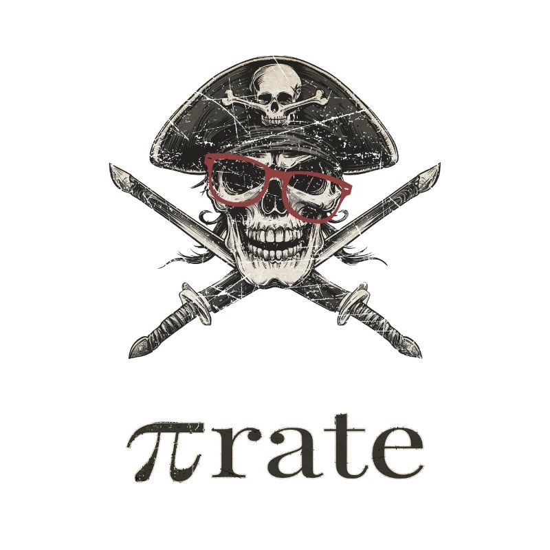 Piratenschädel Brille Säbel