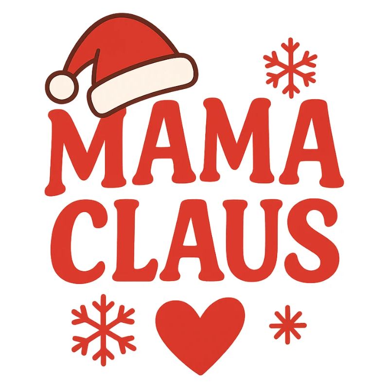 Conception de Noël de la maman Noël