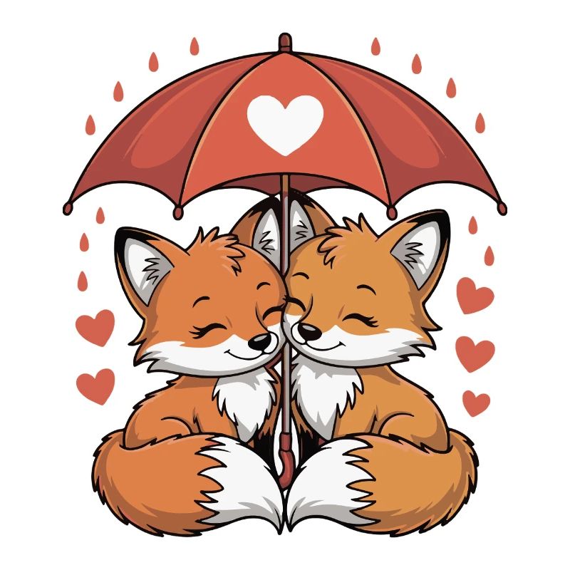 Fox Comic Couple Love