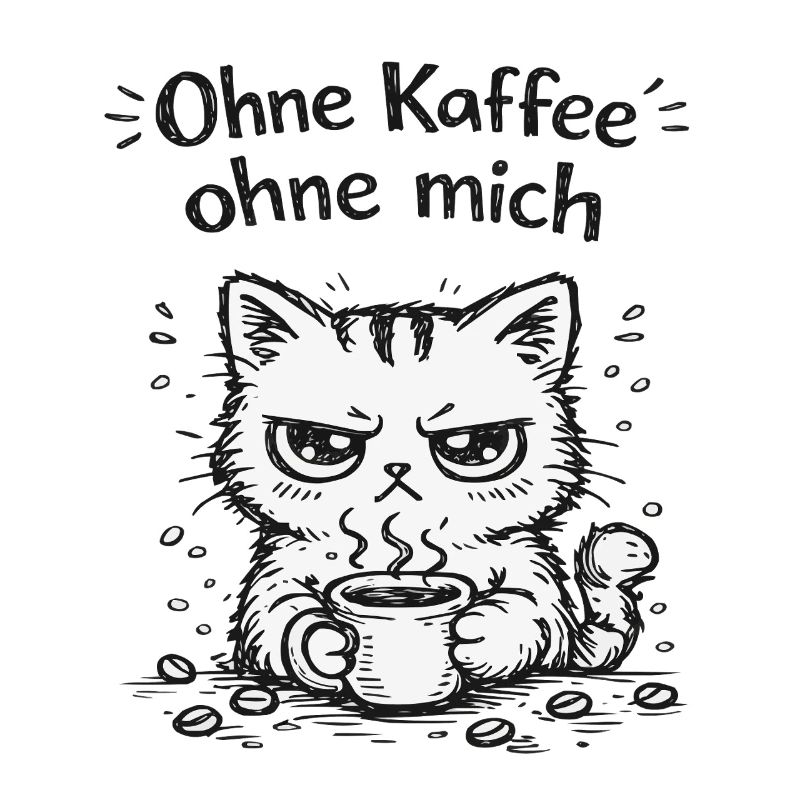 Grimace de café de chat